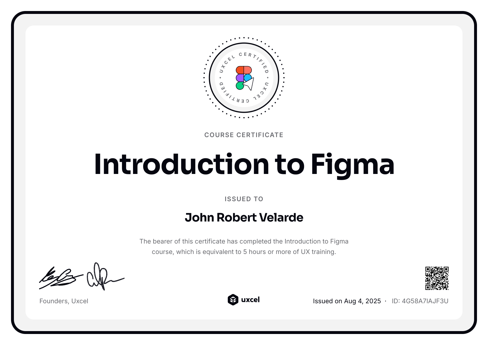 John's certificate